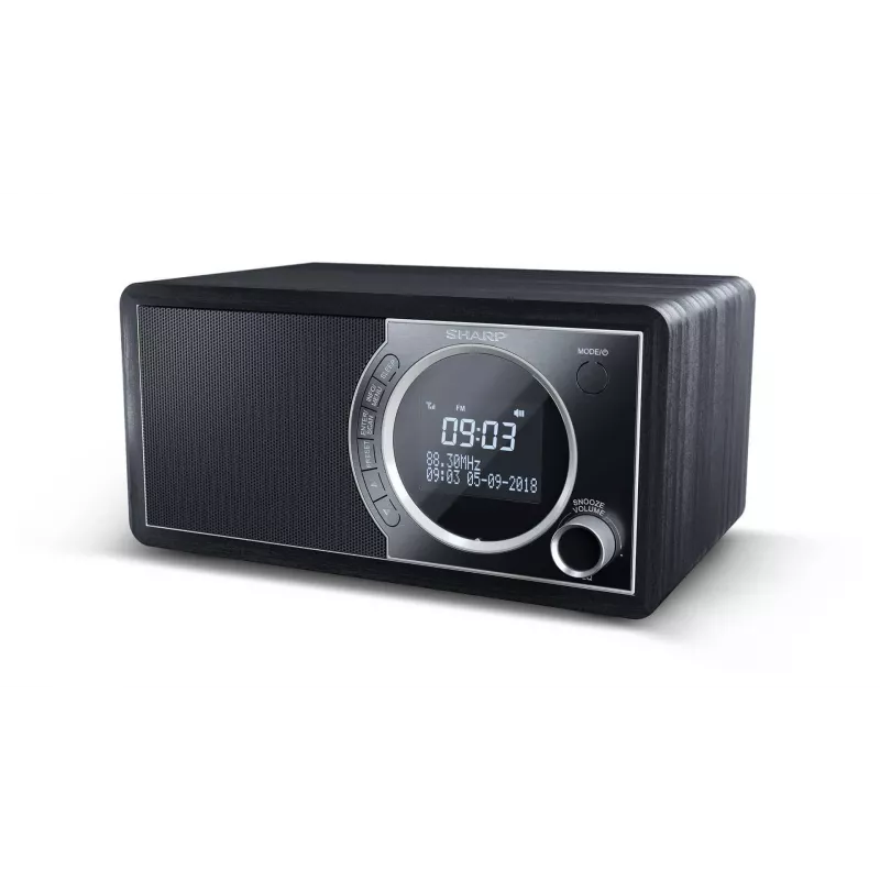 Sharp DR-450 Digitalradio – Schwarz, Personal, Digital, DAB, DAB+, FM, 87,5 – 108 MHz, 174,928 – 239,2 MHz, 3 W