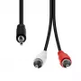 Audiokabel ProXtend M32XRCA-02 3-polig auf 2×Cinch-Stecker, Stecker–Stecker