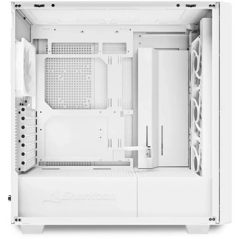 Sharkoon REBEL C70G RGB Full Tower White, Wood