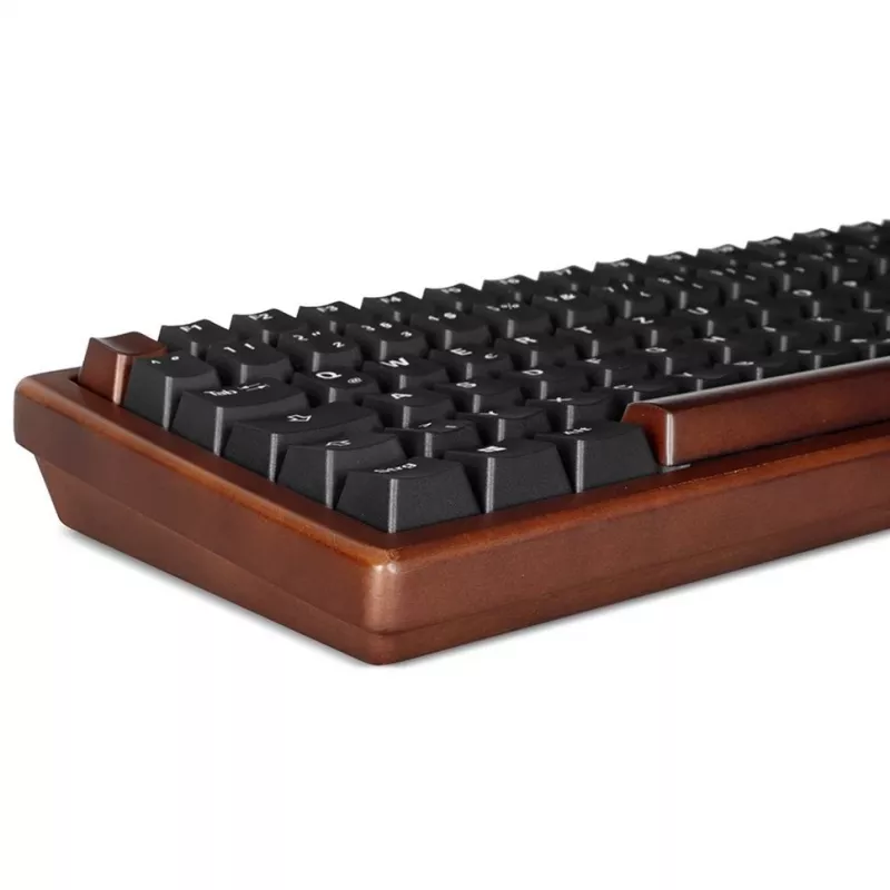Sharkoon 100068081 Tastatur Home USB QWERTZ Deutsch Schwarz Holz 75%