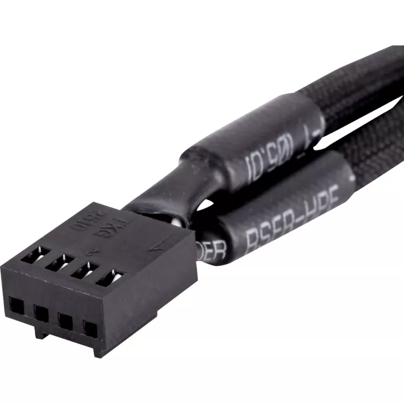 PWM-Lüfter-Y-Kabel THERMALTAKE Tt Mod AC-060-CO1OTN-F1 4-Pin, 3er-Pack