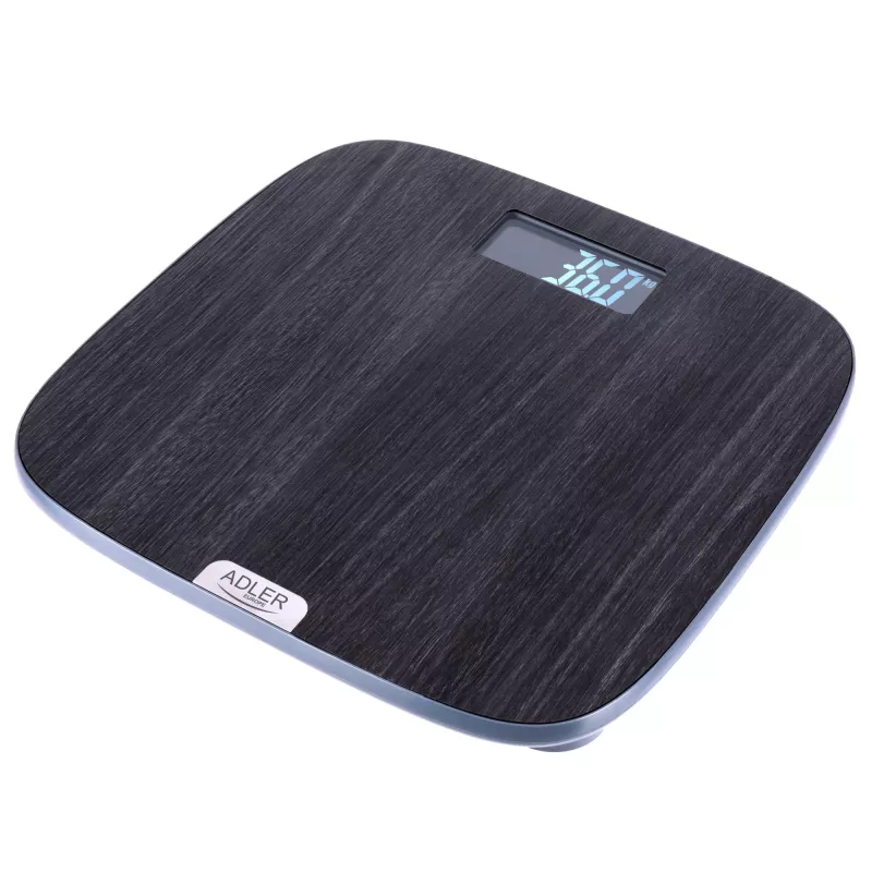 Badezimmerwaage Adler AD 8192 — max. Gewicht 180 kg, Genauigkeit 100 g, grau