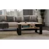 top e shop STOLIK KAWOWY ŁAWA MODERN 2P schlank Dąb Artisan schwarze Lamellen