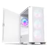 Montech AIR 100 ARGB MICRO-ATX-Tower mit vier vorinstallierten ARGB-Lüftern, ultra-minimalistischem Design, feinem Mesh-Frontpanel, hohem Luftstrom, einzigartiger Seite