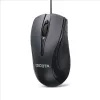 DICOTA - Maus - beidhändig - Laser - 3 Tasten - Kabelgebunden - USB - Schwarz (D32011)