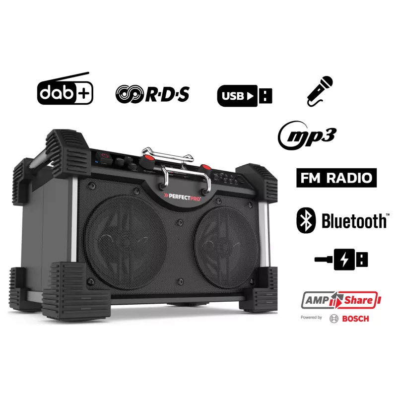 Perfectpro ROCKHART 18V Baustellenradio