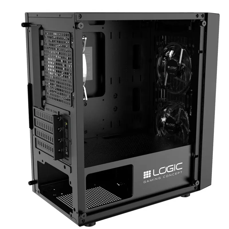 Logic Atos ARGB Mini USB 3.0 Micro-Tower-Gehäuse, Schwarz (AM-ATOS-10-0000000-0002)