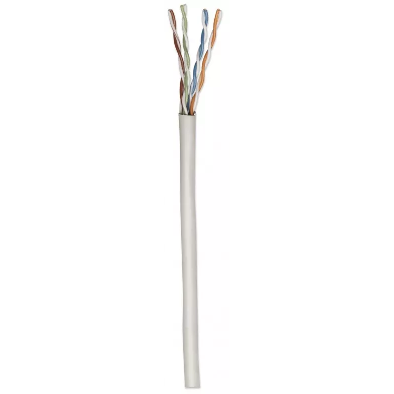 Intellinet Netzwerk Cat5e Bulk-Kabel, 24 AWG, Massivdraht, 305 m, Grau, CCA, U/UTP, Box