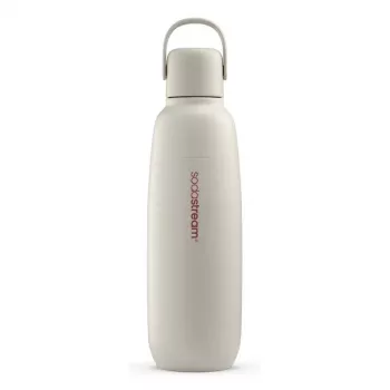 Kohlensäureflasche SodaStream Fizz & Go Edelstahl Sand