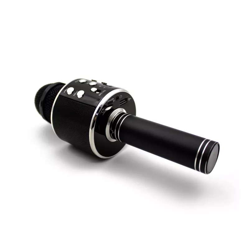 Denver KMS-20BMK2 Karaoke-Mikrofon mit Bluetooth-Lautsprecher, Schwarz