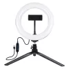 Stativhalterung Puluz mit 20 cm LED-Ring Vlogging PKT3073B