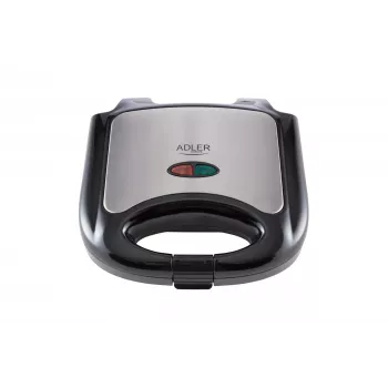 Sandwichmaker Adler AD 3015 750 W Schwarz Silber
