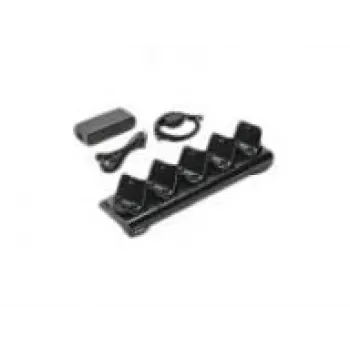 Batterieladegerät Zebra CRD-MPM-5SCHGEU1-01, Netzstrom, Innenbereich, Schwarz, inklusive DC-Kabel