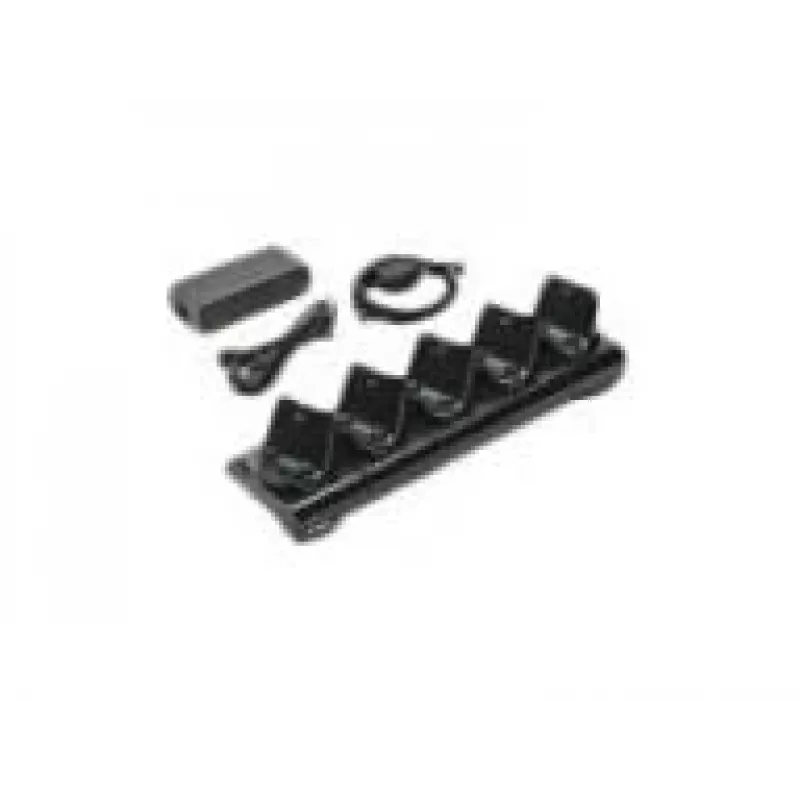 Batterieladegerät Zebra CRD-MPM-5SCHGEU1-01, Netzstrom, Innenbereich, Schwarz, inklusive DC-Kabel