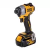 Akkubetriebenes Kombi-Set DeWalt DCK2062M2T — 18 V, Bohrschrauber DCD709 + 1/4-Zoll-Schlagschrauber DCF809, 2 × 4,0-Ah-Akkus, TSTAK-II-Koffer
