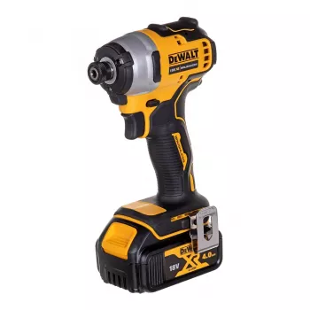 Akkubetriebenes Kombi-Set DeWalt DCK2062M2T — 18 V, Bohrschrauber DCD709 + 1/4-Zoll-Schlagschrauber DCF809, 2 × 4,0-Ah-Akkus, TSTAK-II-Koffer