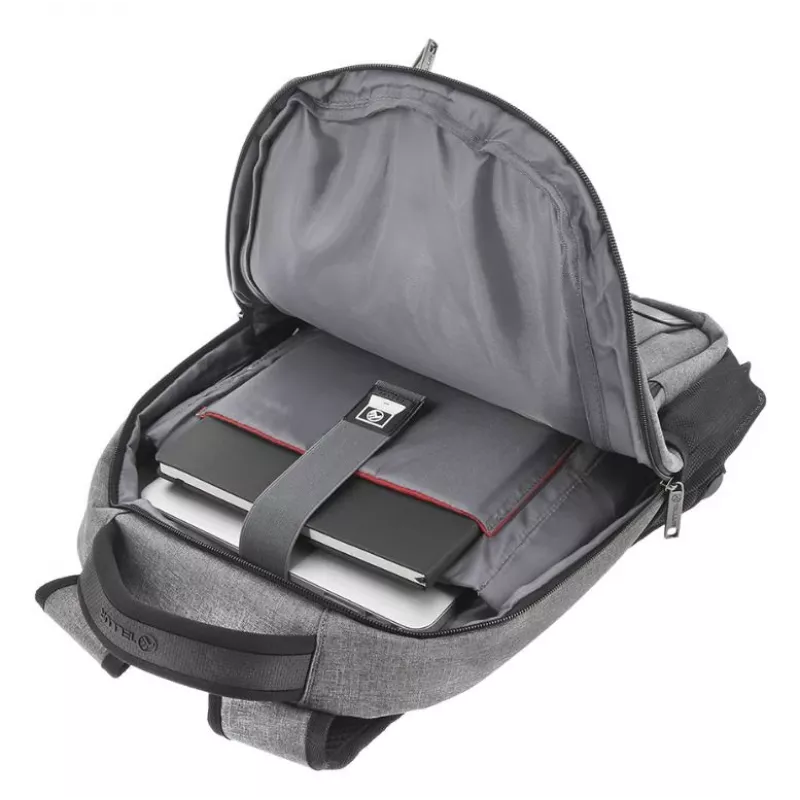 Notebook-Rucksack Tellur Companion 15,6 Zoll mit USB-Anschluss, Grau