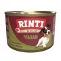 Nassfutter RINTI Gold Fasan Adult 185 g — Alleinfutter, 79% Feuchtigkeit, 11% Protein, 6,5% Fett