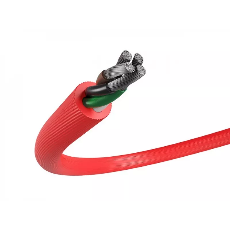 USB-Kabel NATEC NKA-1201 USB 2.0 1 m USB A USB C Schwarz Rot