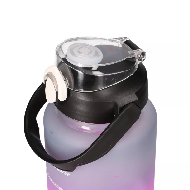 Extralink Motivations-Trinkflaschen-Set 3W1 Pink-Schwarz 2000ML+900ML+300ML