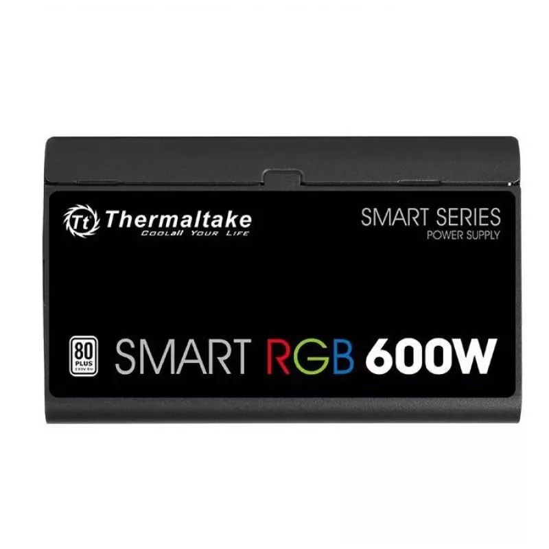 Thermaltake SMART RGB PS-SPR-0600NHSAWE-1 - Netzteil (intern) - ATX12V 2.3 - 80 PLUS - AC 230 V - 600 Watt - aktives PFC - Schwarz