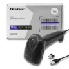 Hand-Barcodeleser QOLTEC 50868 — 1D/2D-Laserscanner, USB kabelgebunden & kabellos, Arbeitsabstand 600 mm, schwarz