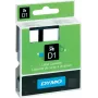 Dymo-Etikettenband 2er-Pack — weißes Band mit schwarzem Druck, 12 mm & 19 mm Breite