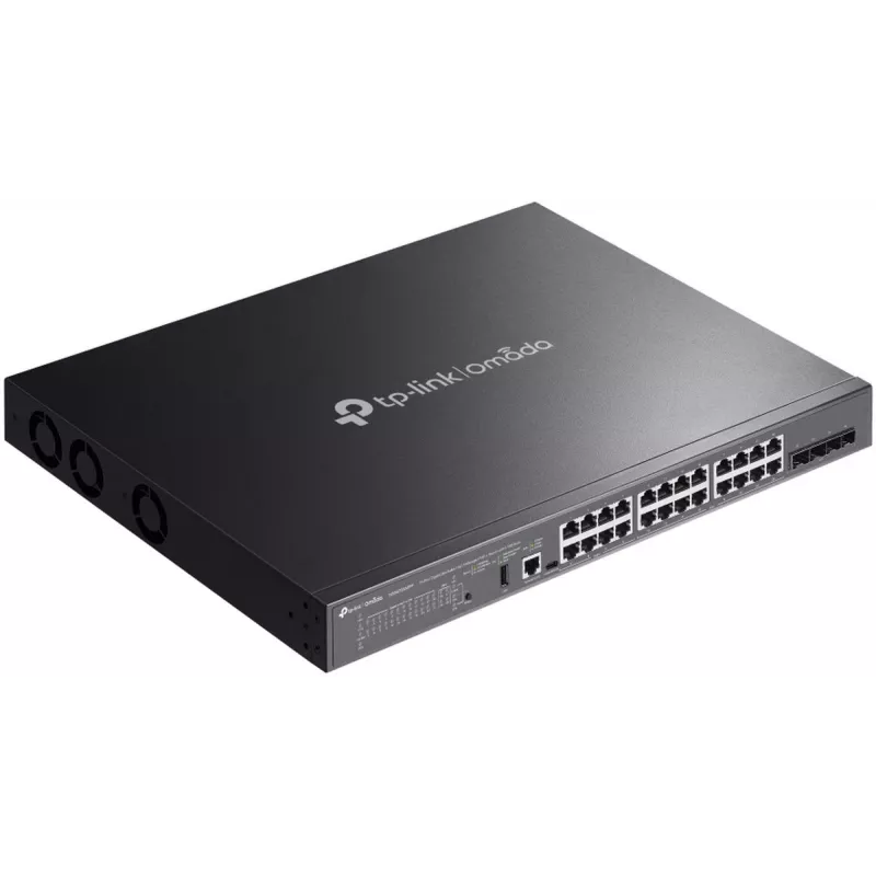 TP-Link SG5428XMPP Netzwerk-Switch Managed L3 Gigabit Ethernet (10/100/1000) Power over Ethernet (PoE) Schwarz