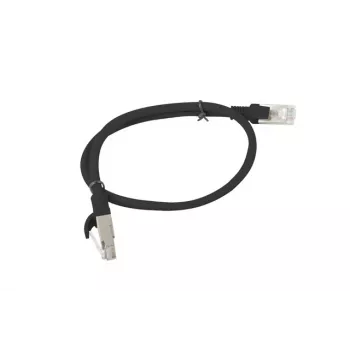 LANBERG PCU6-10CC-0050-BK Patchkabel RJ45 Kat. 6 UTP 0,5 m schwarz