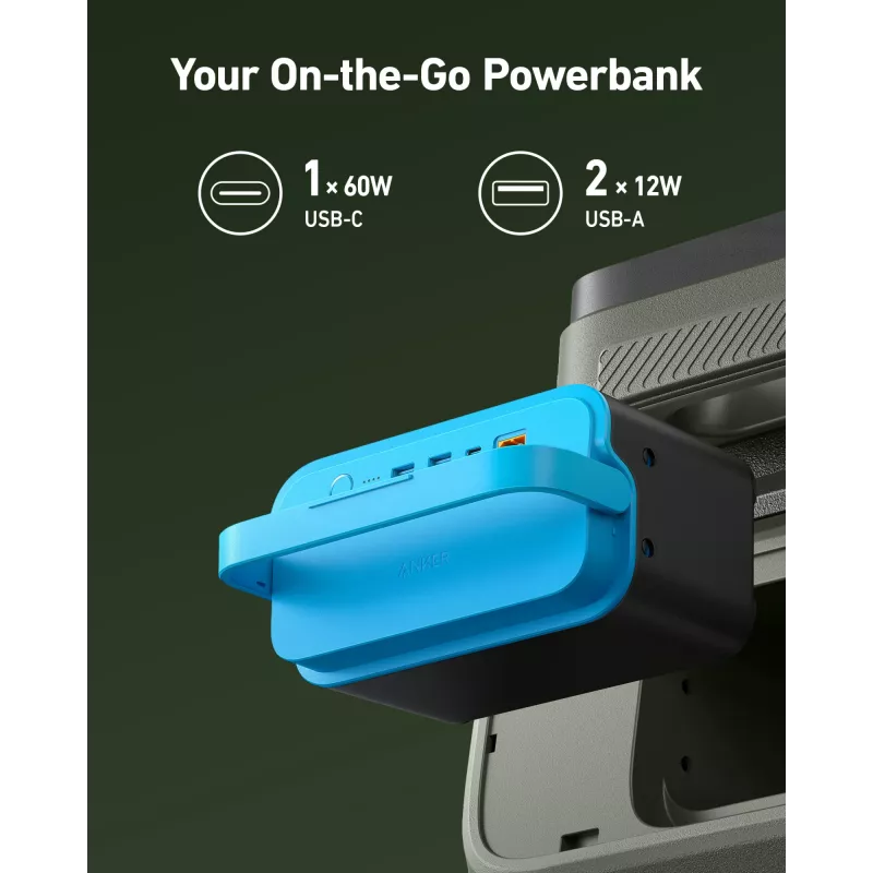 Batterie Anker A17B5011 für Kühlbox-Zubehör, Schwarz/Blau, 1 Stück