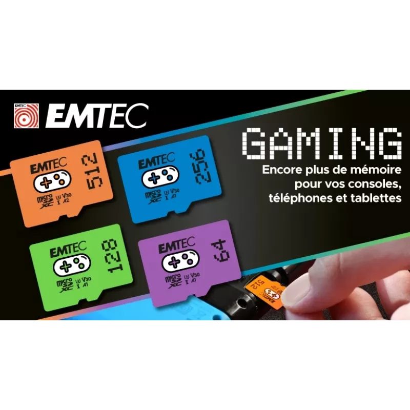 Speicherkarte Emtec 64 GB MicroSDXC UHS-I ECMSDM64GXCU3G