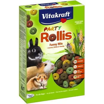 Snack Vitakraft 25247 500 g — getreidehaltige Leckerlis für Meerschweinchen, Hamster und Kaninchen, 13 % Rohfaser