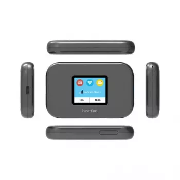 4G-Router Beafon MR3 – Kompakter mobiler LTE-Router, Schwarz