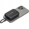 Tragbare Powerbank Goobay 10.000 mAh mit integriertem USB-C-Kabel – 20 W kompakt für unterwegs (76251)