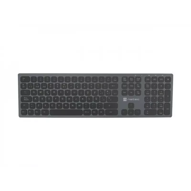 NATEC NKL-1830 Tastatur Universal RF Wireless Bluetooth QWERTY Spanisch Schwarz Grau