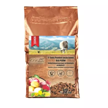 O'CANIS Premium Lamm mit Hirse, Kartoffeln und roter Rote Bete - Trockenfutter für Hunde - 12 kg