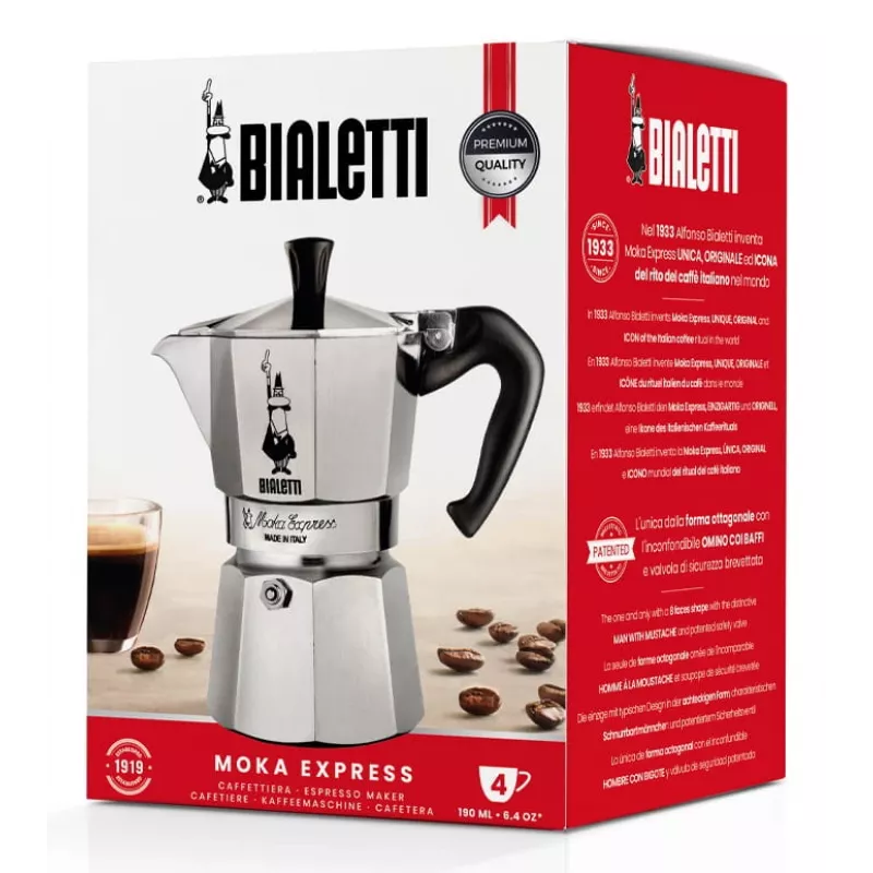 Bialetti Moka Express Moka-Kanne 0,23 L Aluminium
