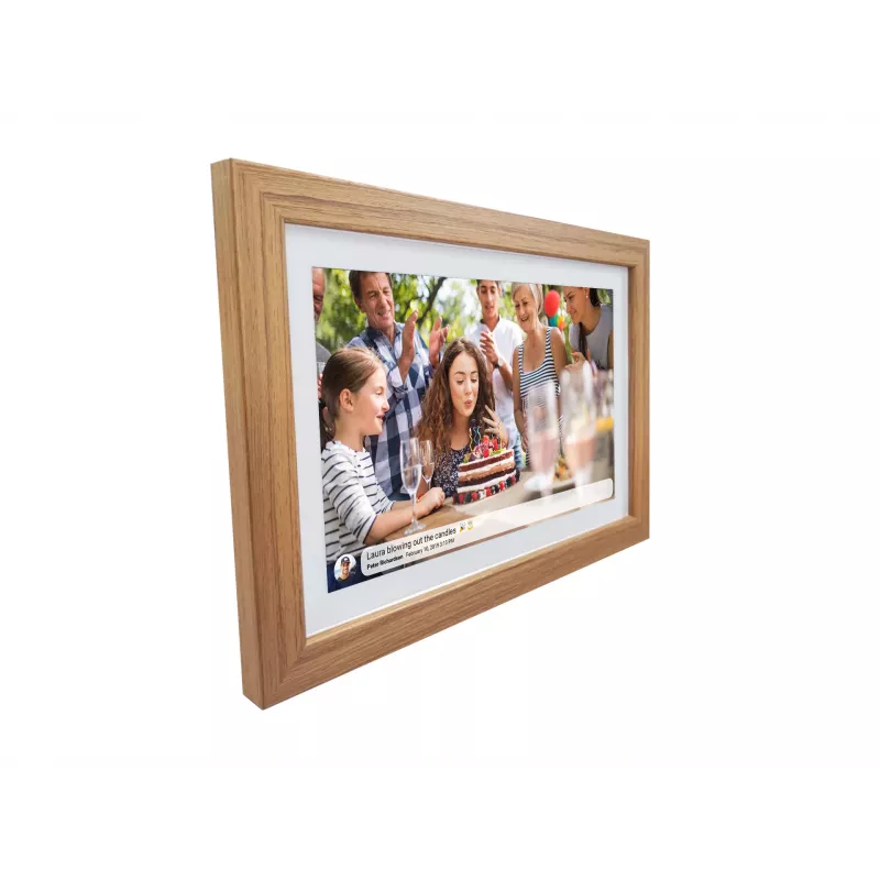 Denver Bilderrahmen mit FRAMEO 10.1 16GB helles Holz
