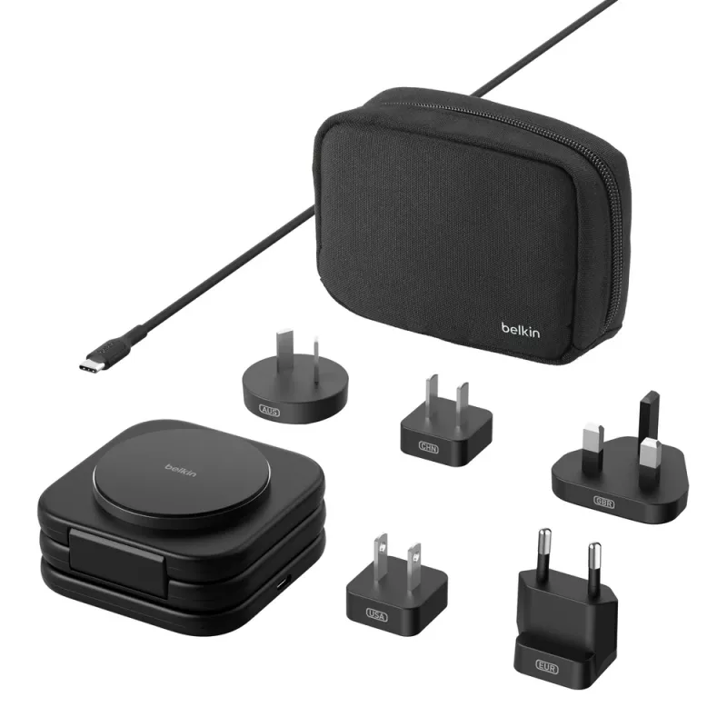 Belkin BoostCharge Pro Kopfhörer Smartphone Smartwatch Schwarz USB kabellos Schnellladung