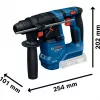 Akku-Bohrhammer GBH 18V-18 Professional solo, 18 Volt (Blau/Schwarz, ohne Akku und Ladegerät)