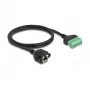 DeLOCK RJ45-Kabel Cat.6 Buchse auf Reihenklemmenadapter 1 m