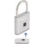 Vorhängeschloss Navilock 20966 biometrisches Fingerabdruckschloss, 75×45 mm, silber