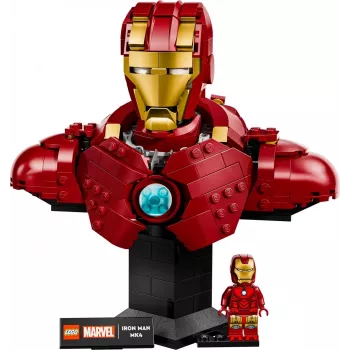 LEGO Konstruktionsset Marvel Super Heroes Iron Man MK4 3D-Modell, 436 Teile, enthält 1 Minifigur, für 18+