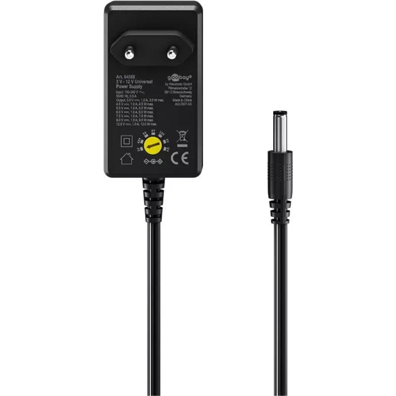 Goobay 64568 Ladegerät für Mobilgeräte Universal Schwarz AC Indoor (64568)
