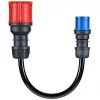 go-e Adapterset Gemini flex 22 kW. Kabelfarbe: Schwarz, Anschluss1 Formfaktor: Gerade, Anschluss2 Formfaktor: Gerade. Maximaler Betriebsstrom (dreipha