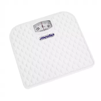 Mechanische Waage Mesko MS 8160 – Maximale Tragkraft 130 kg, Genauigkeit 1000 g, Weiß