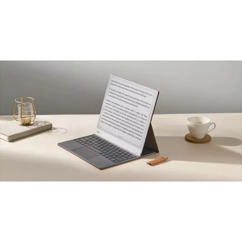Tastatur-Case für Onyx Boox Note Max und Tab X C — braune Schutzfolie mit integrierter Tastatur