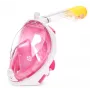 Vollgesichts-Schnorchelmaske Free Breath M2068G S/M — Pink, Antibeschlag, Panoramablick