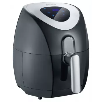 Severin 2430 Single 3,2 L Stand-alone 1500 W Heißluftfritteuse Schwarz, Edelstahl