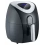 Severin 2430 Single 3,2 L Stand-alone 1500 W Heißluftfritteuse Schwarz, Edelstahl